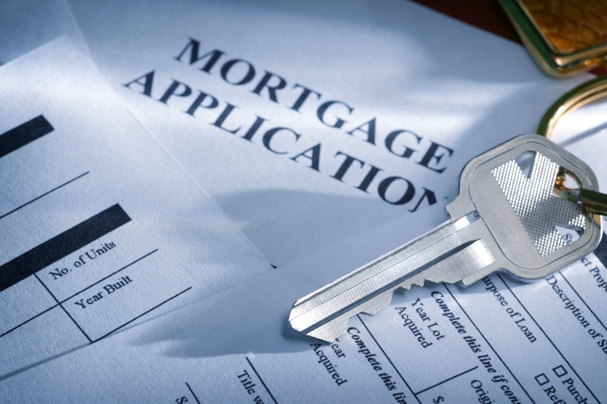 Mortgage application and house key