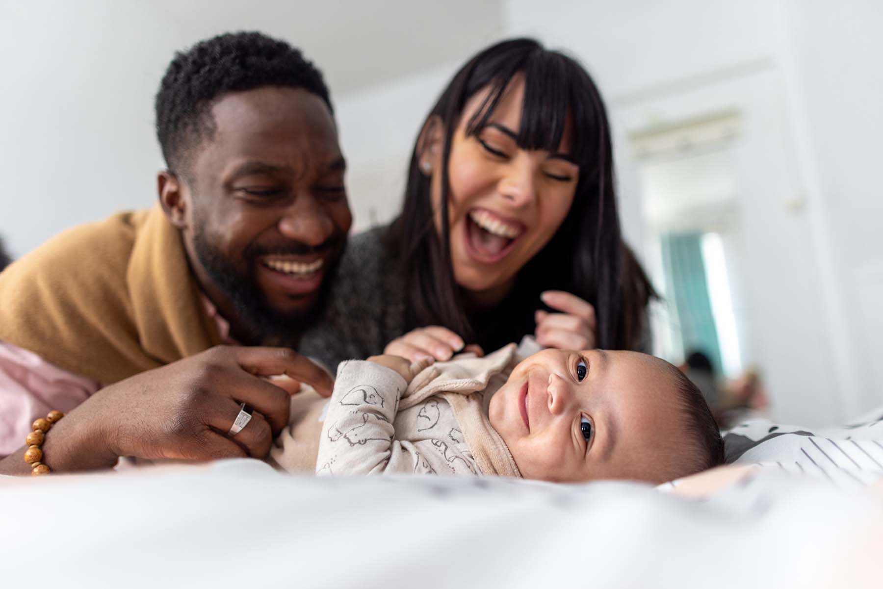 Couple with newborn