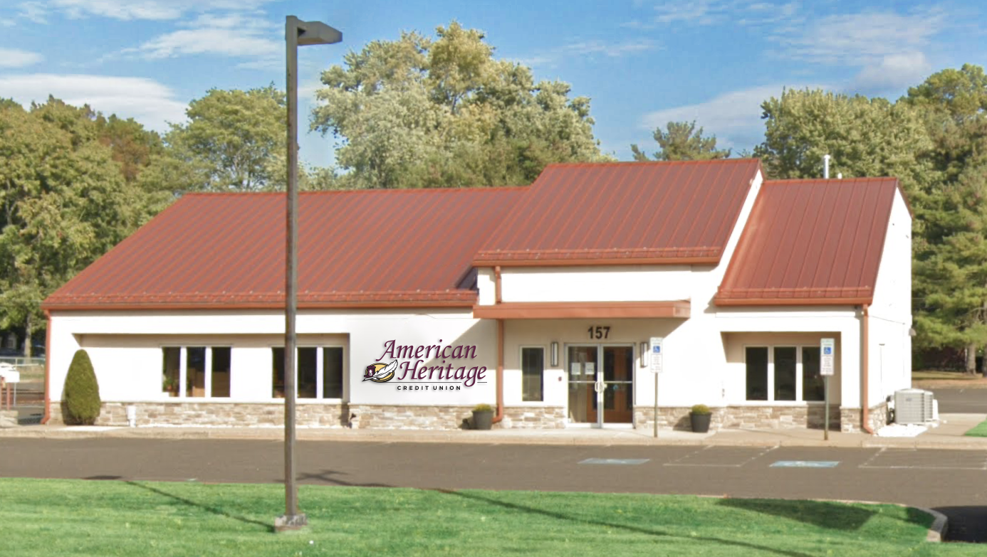 The front of American Heritage's Warminster branch location building