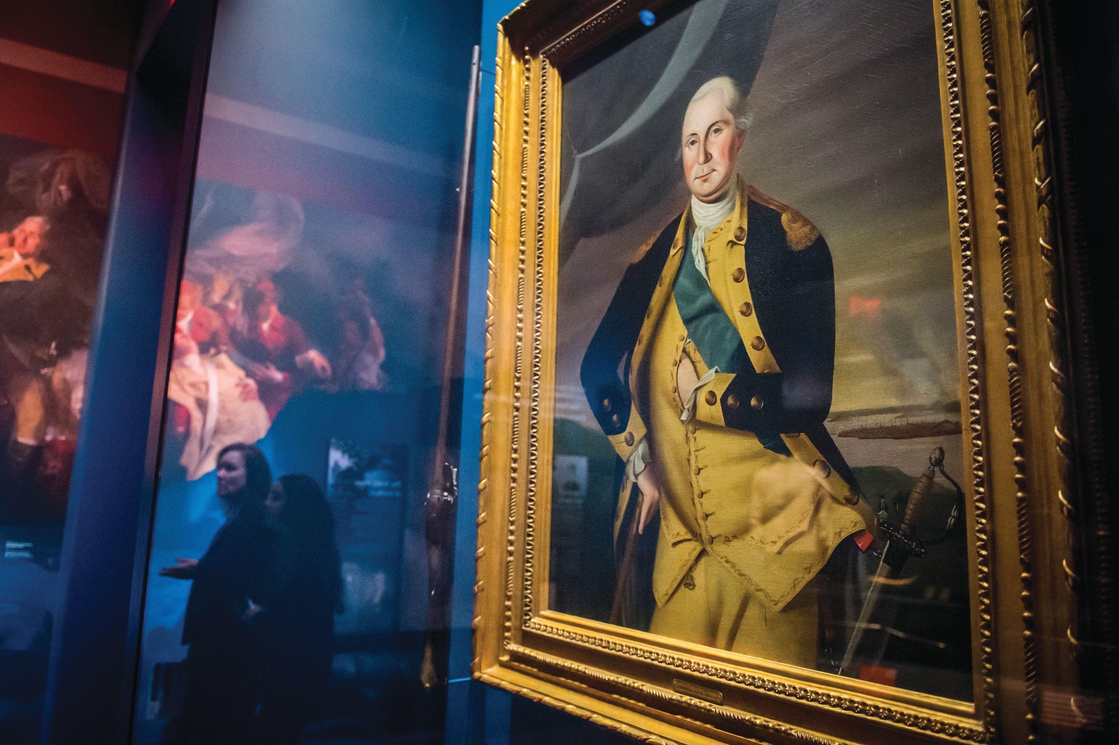 Painting of George Washington in the Museum of the American Revolution