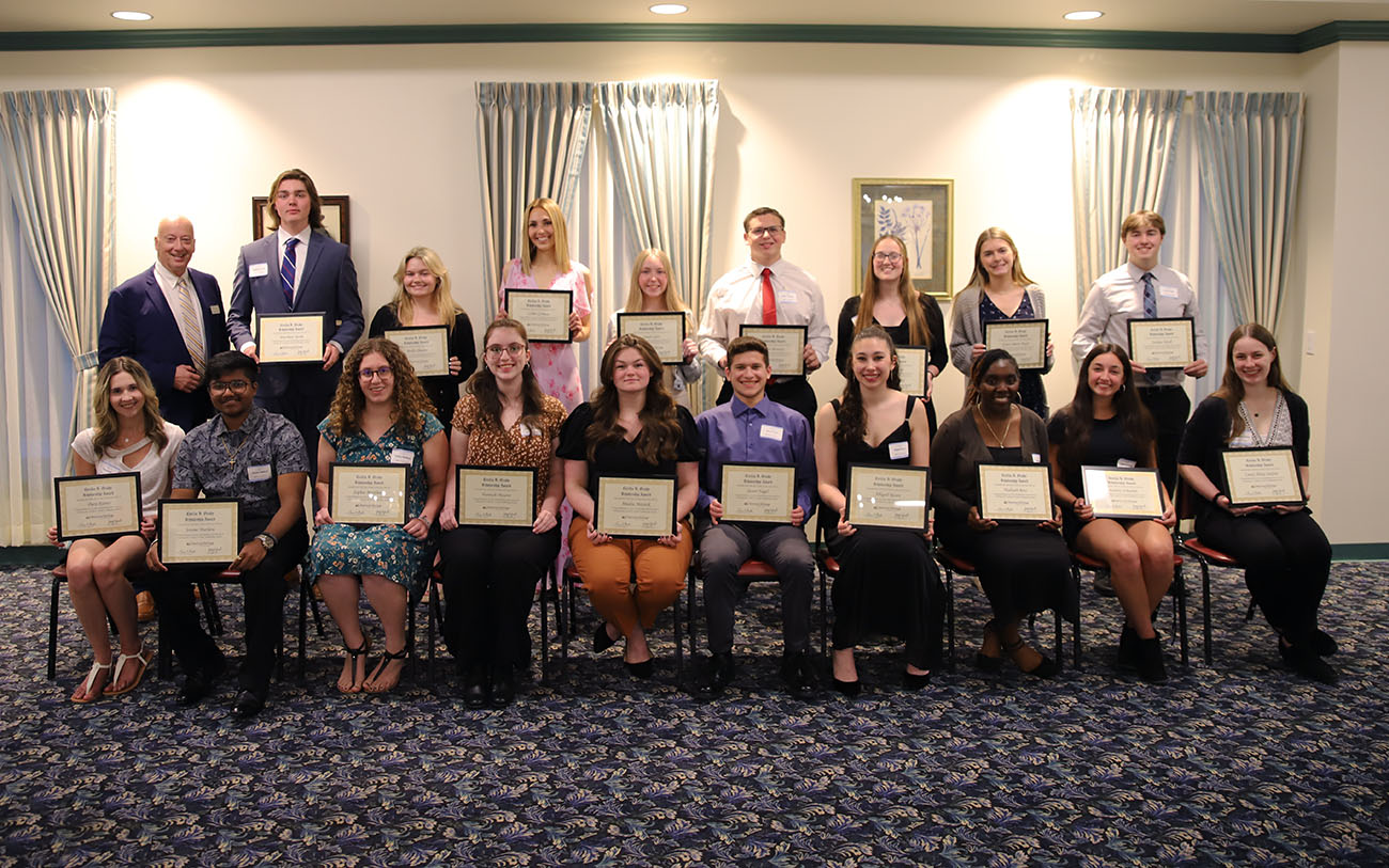 2023 Cecilia B. Grady Scholarship Recipients Seated in twos