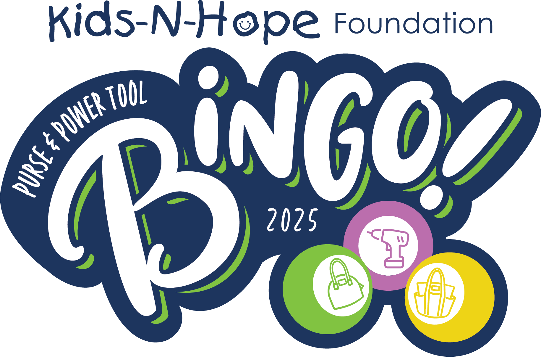 Kids-N-Hope Foundation's Purse and Power Tool Logo 2024