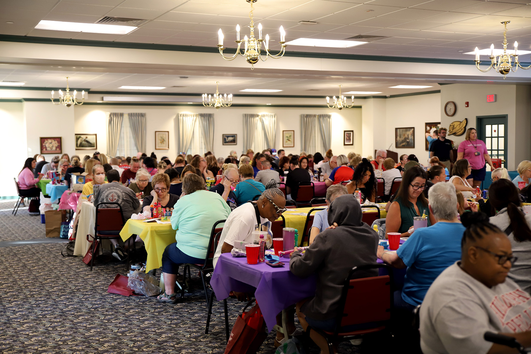 group playing Bingo